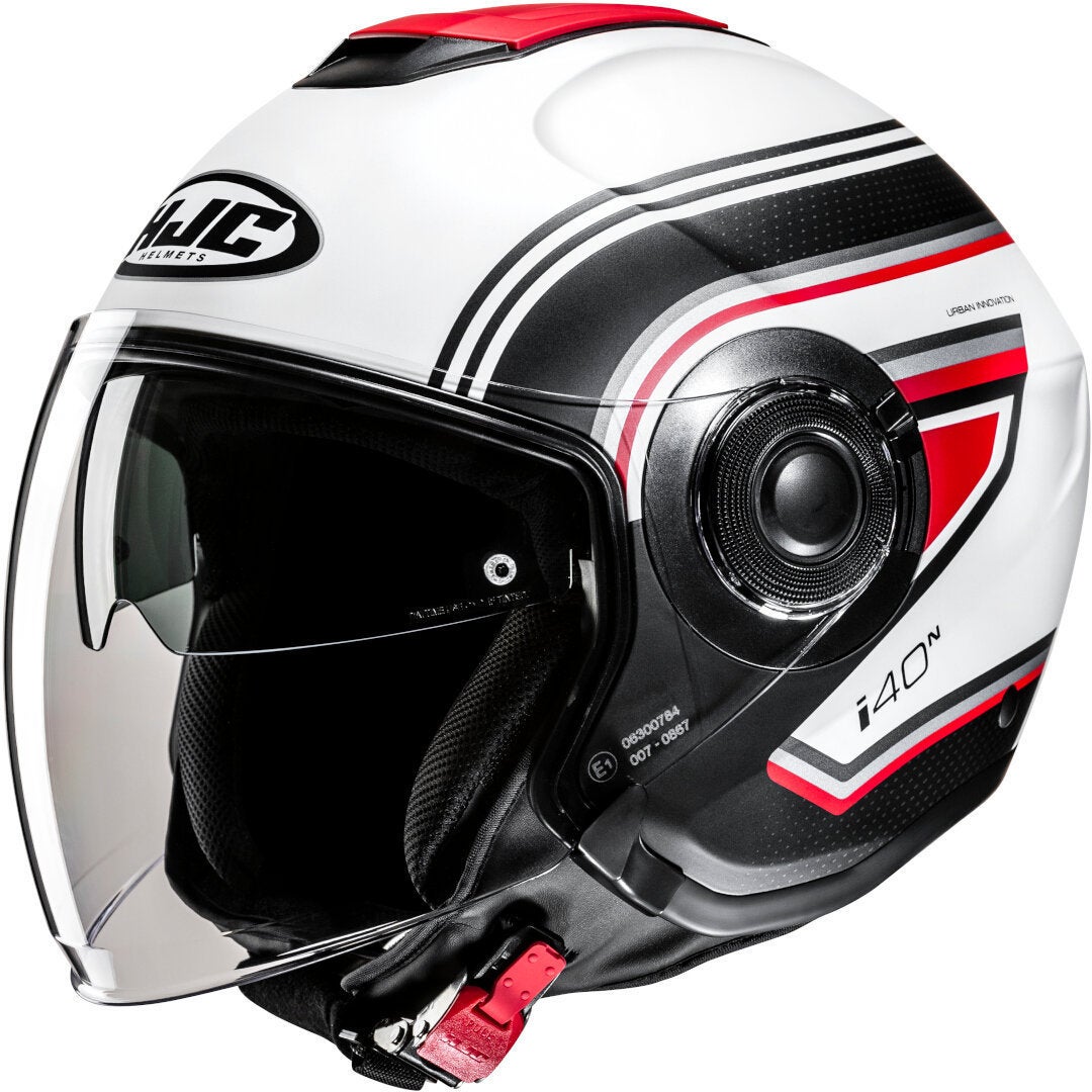 HJC i40N Linia Casco Jet bianco/nero/rosso XL (60/61) Figura 1