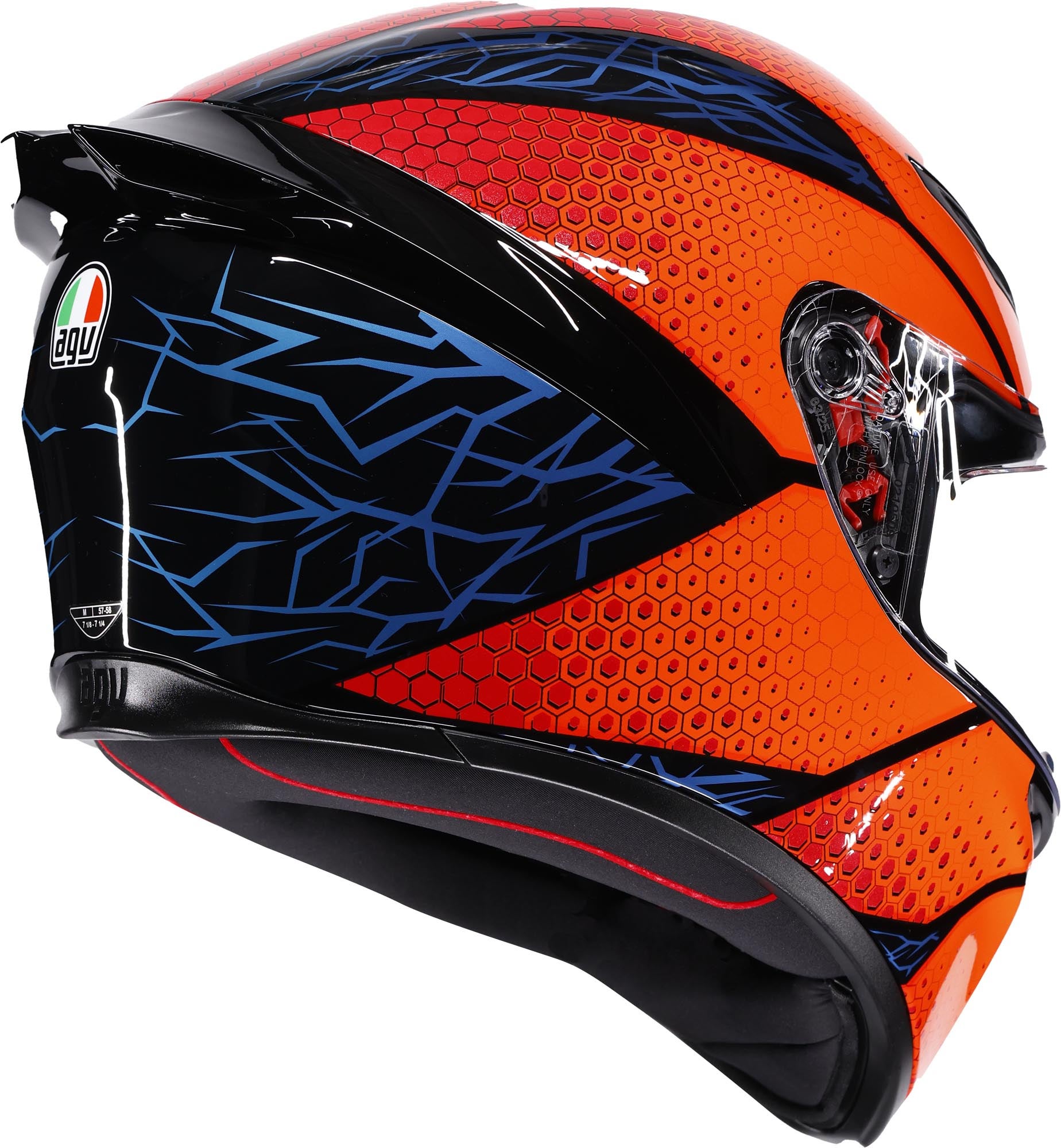 AGV K1 S Speedarmor Helm zwart/blauw/oranje XL (61/62) Figuur 6
