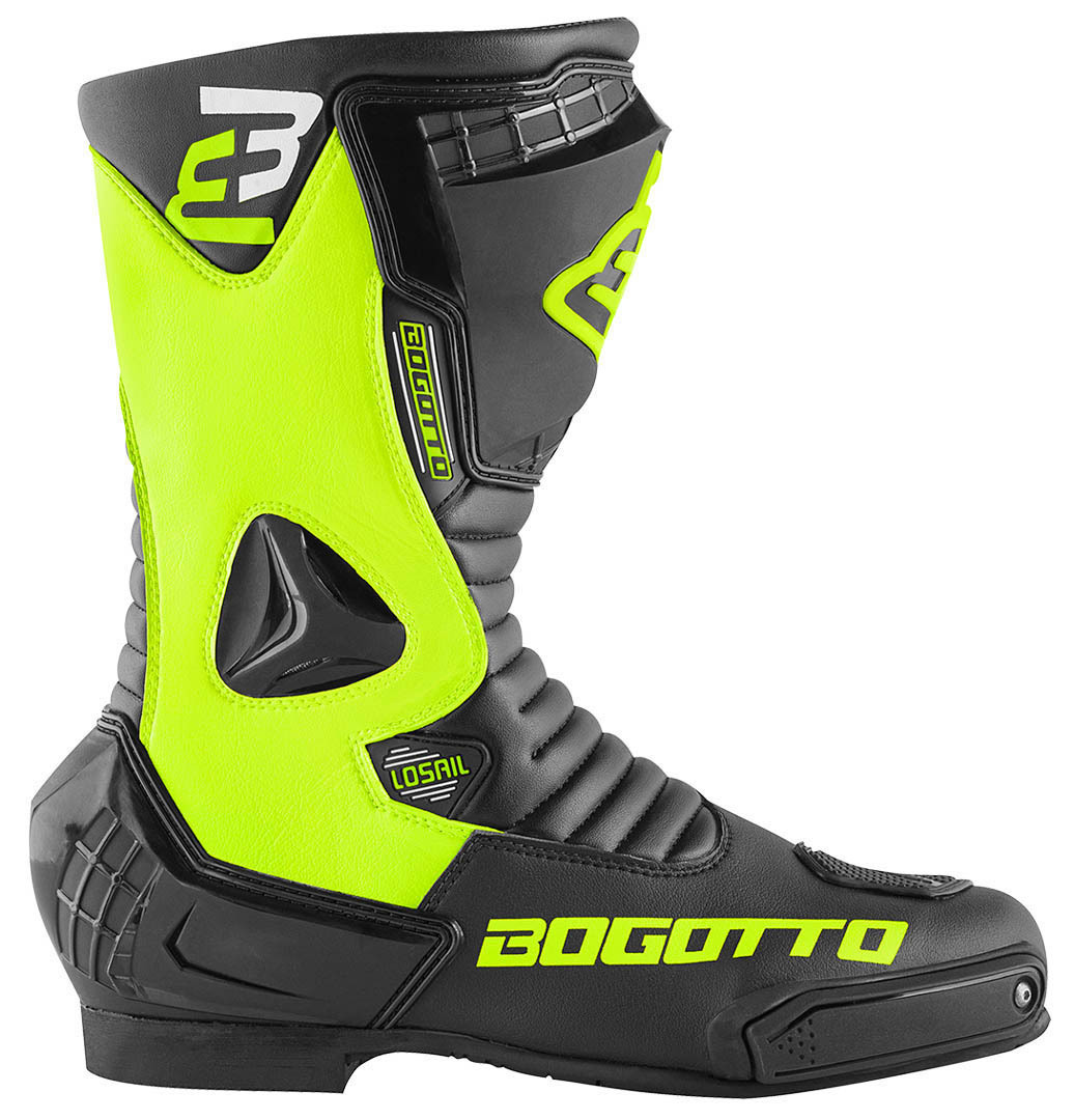 Bogotto Losail Motorcycle Boots black/neon-yellow 42 Figure 2