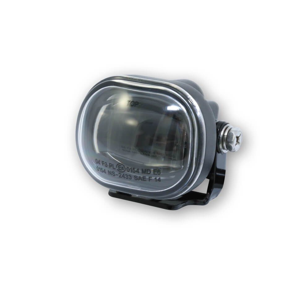 HIGHSIDER Nebelscheinwerfer LED-MICRO, rechteckig, schwarz Figur 1