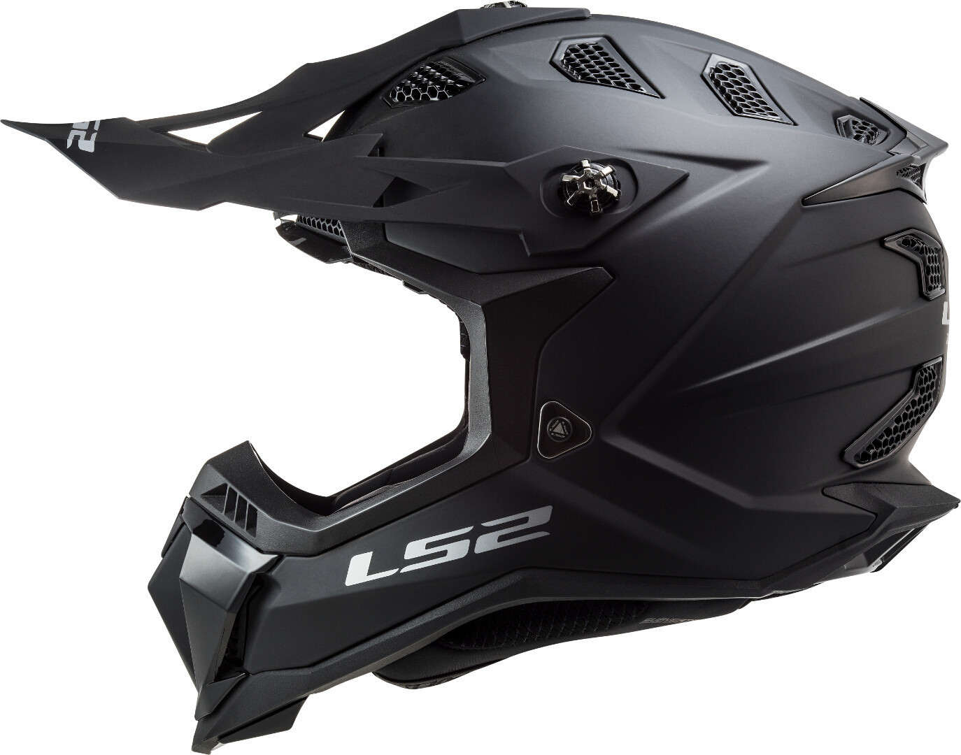 LS2 MX700 Subverter Evo II Solid Motorcross Helm Black Matt S (55/56) Figuur 2