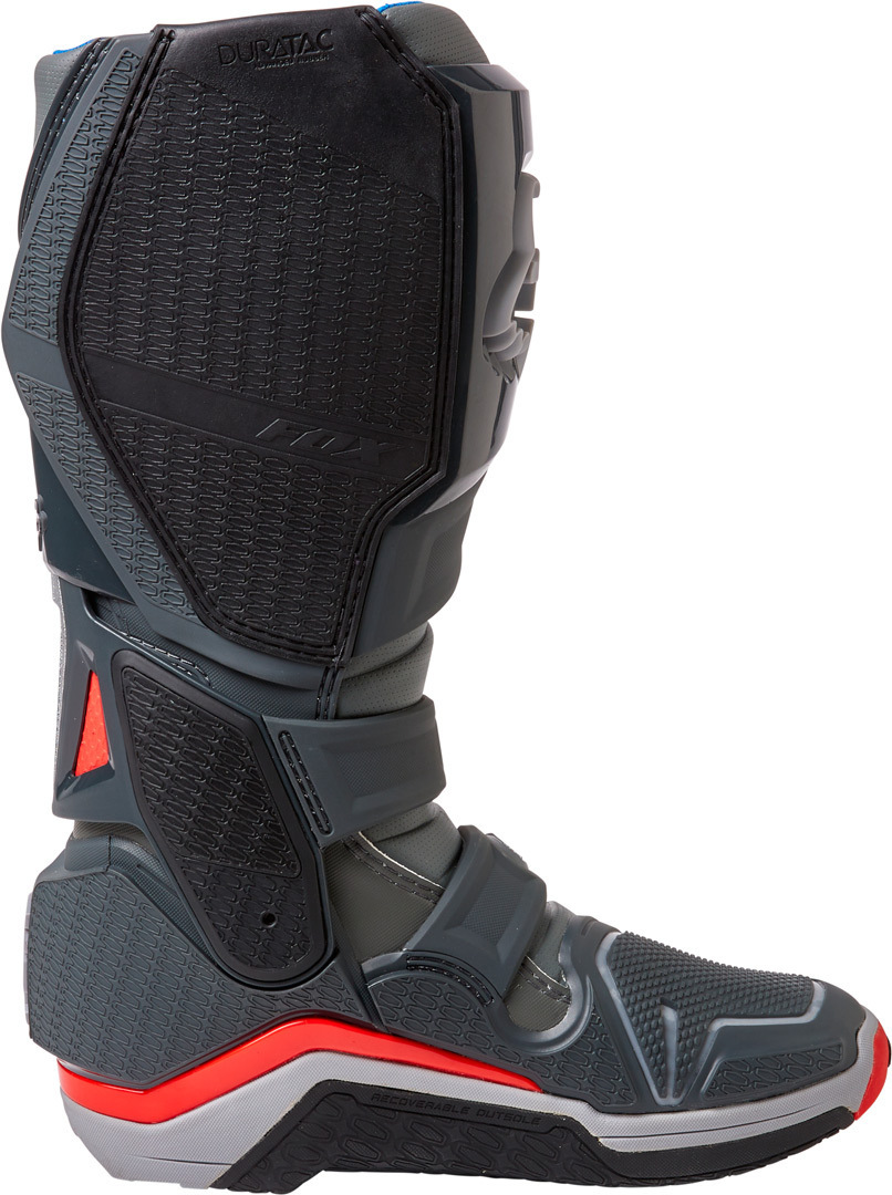 FOX Instinct Motocross Boots grey/red 9 Figure 3