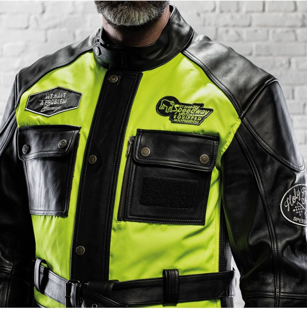 HolyFreedom Quattro Vision Motorcycle Leather/Textile Jacket 3XL Figure 8