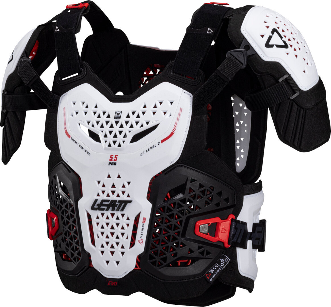 Leatt 5.5 Pro Evo Protector de piept alb S/M Figura 1
