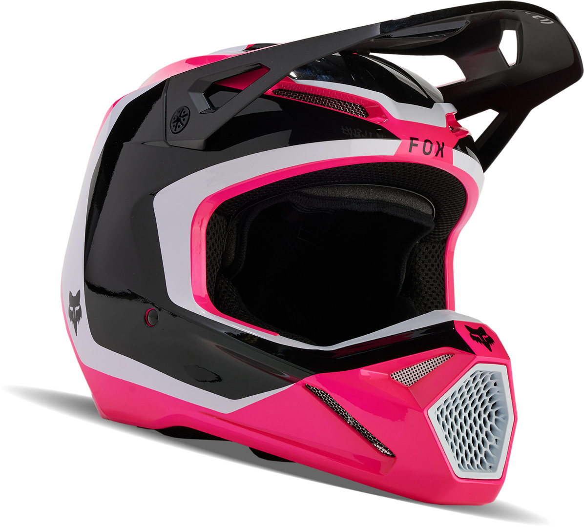 FOX V1 Nitro MIPS Casco Motocross nero/bianco/rosa M (57/58) Figura 1