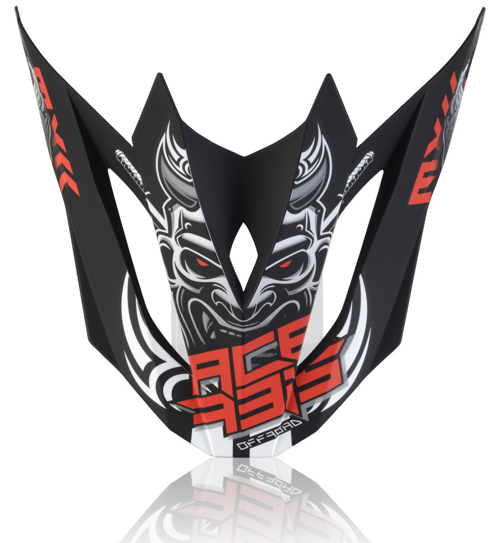 Acerbis Profile 4 Vârful Casca Negru/Roșu/Alb Figura 1