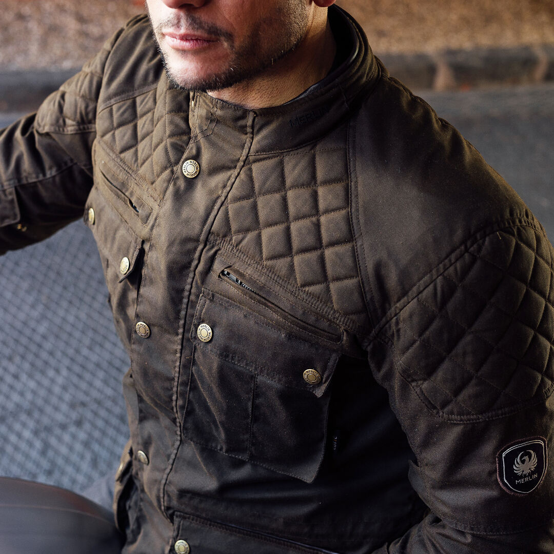 Merlin Edale II Motorcycle Textile Jacket brown M Figure 7
