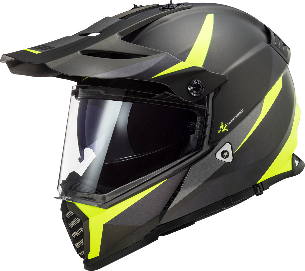 LS2 MX436 Pioneer Evo Router Motocross hjälm Man (57/58) Figur 1