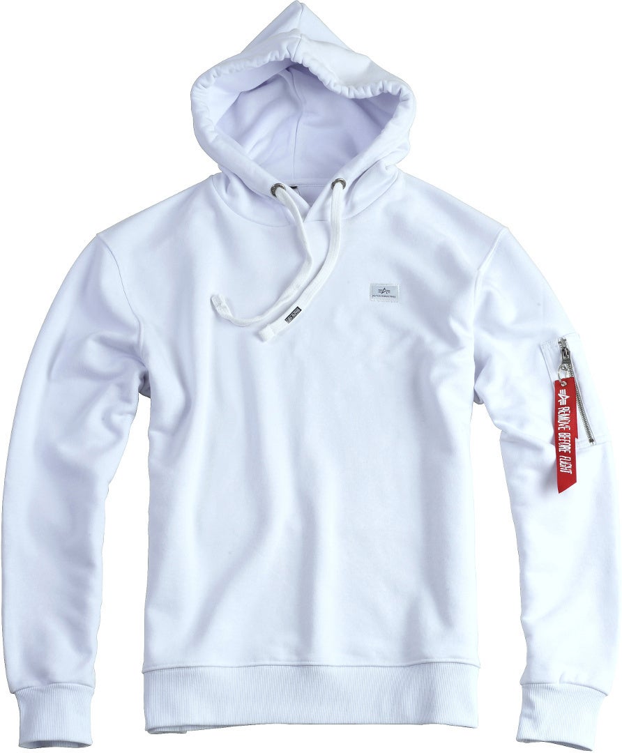Alpha Industries X-Fit Hettegenser hvit M Figur 1