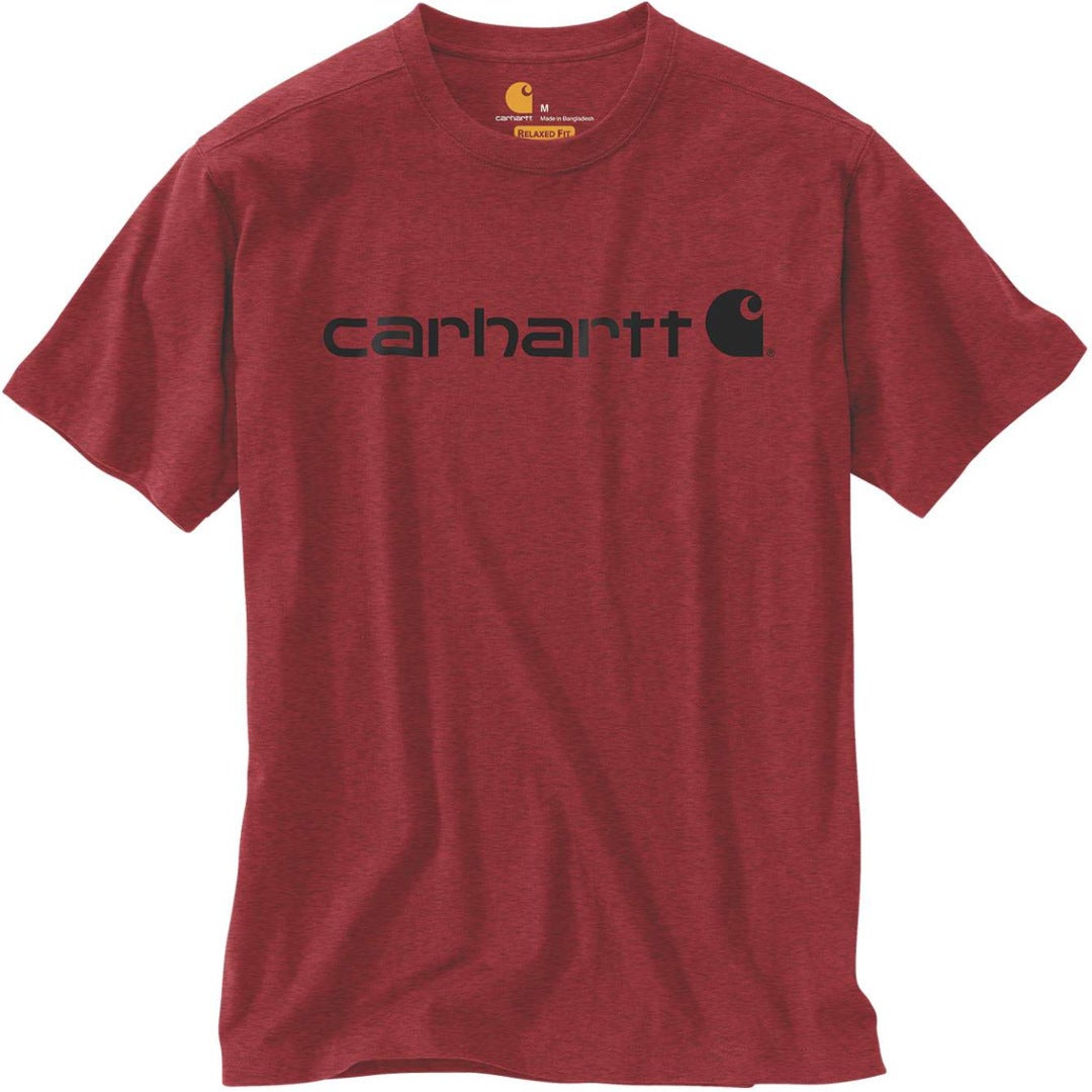 Carhartt EMEA Core Logo Workwear Short Sleeve Triko tmavě červená L Obrázek 1