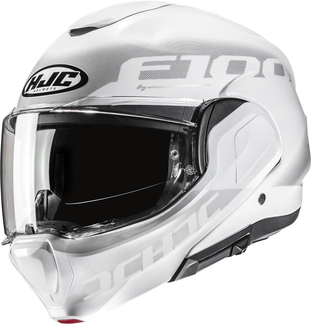 HJC F100 Hetal Helm wit/grijs S (55/56) Figuur 1