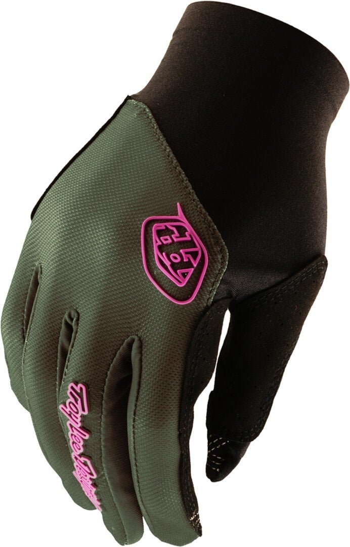 Troy Lee Designs Flowline Mono Motocross Gloves black/olive L Figure 1