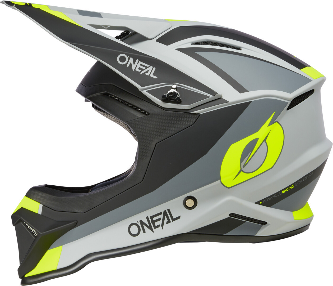 Oneal 1SRS Stream Cască de motocross Negru mat/gri/galben-neon XS (53/54) Figura 3