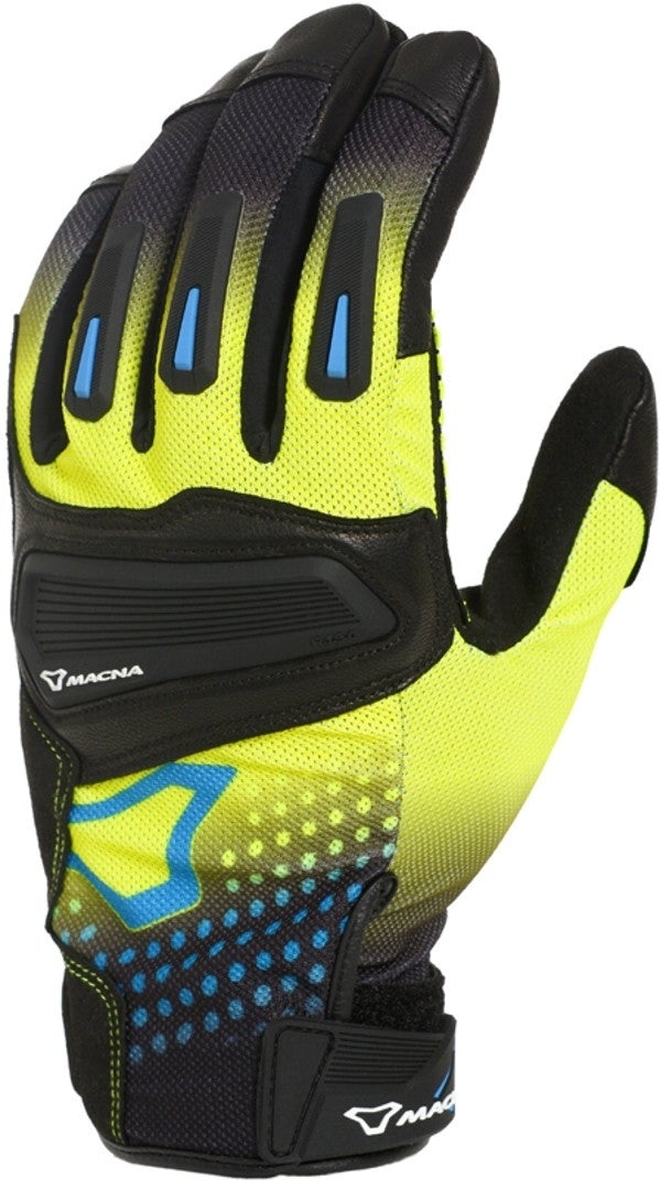 Macna Jugo Motorrad Handschuhe schwarz/blau/gelb M Abbildung 1