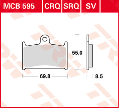 TRW Lucas Sinterbelag MCB595SV Figur 1