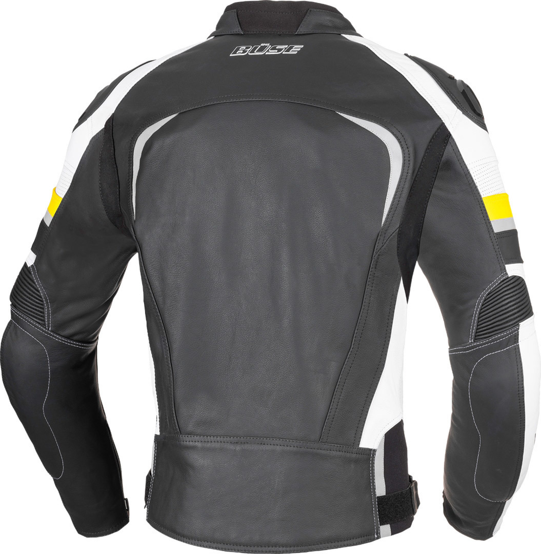 Büse Monza Jachetă de piele de motocicletă Negru/Alb/Galben 54 Figura 2