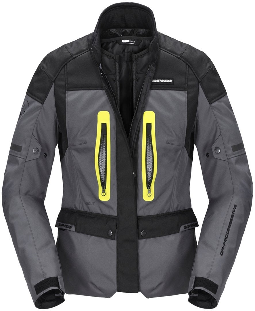 Spidi Traveler 3 H2Out Damen Motorrad Textiljacke schwarz/grau/gelb 3XL Abbildung 2