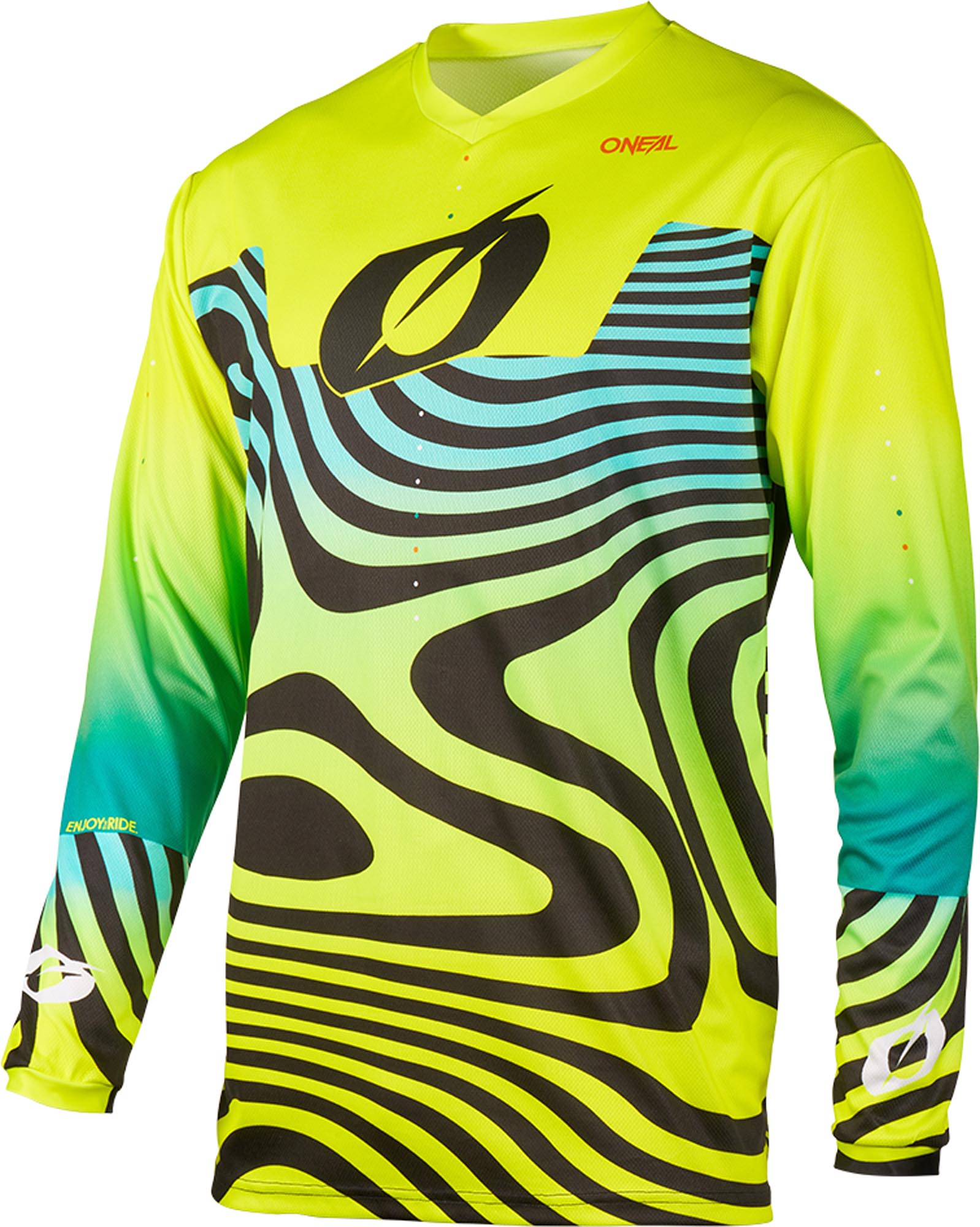 Oneal Element Nova Maglia giovanile di motocross Giallo neon XL Figura 1