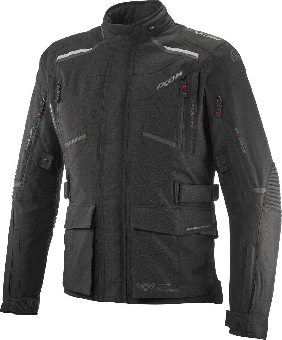 Ixon Midgard Waterproof Motorcycle Textile Jacket black L Figure 1