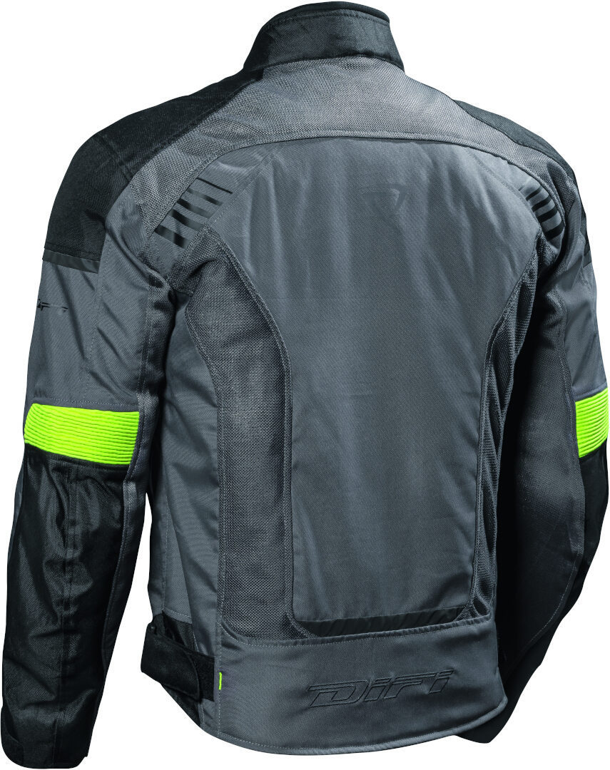 DIFI Ibarra Air Motorcycle Textile Jacket grey/black/yellow 3XL Figure 2