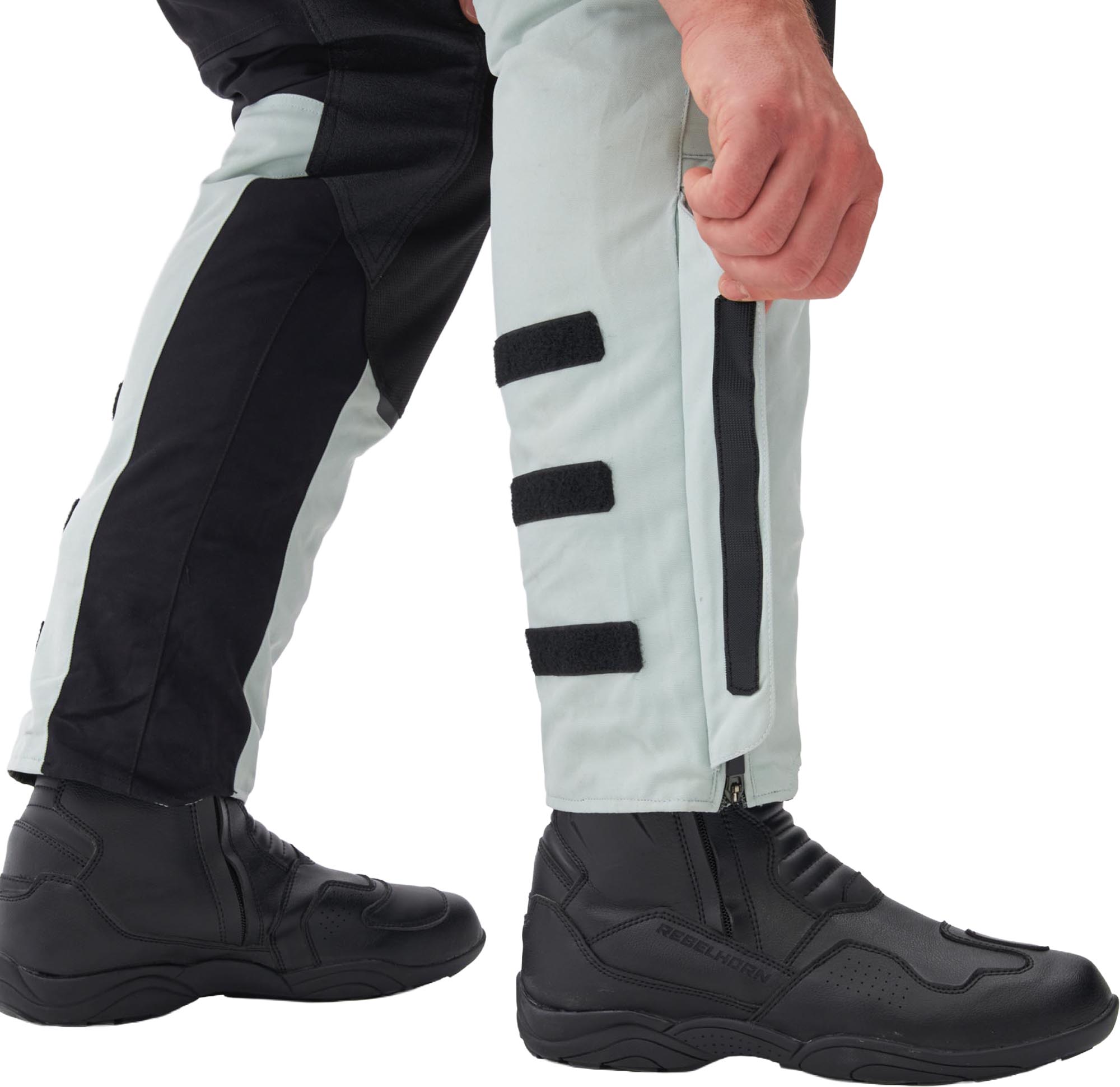 Rebelhorn Range waterproof Motorcycle Textile Pants grey/black/red XL Figure 10