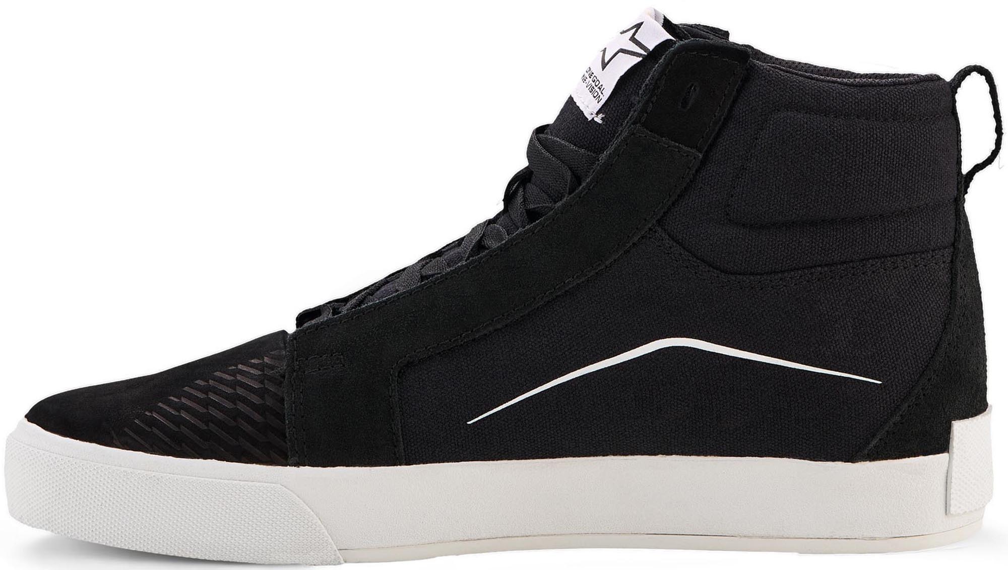 Alpinestars Ride-63 Canvas Motorcykelsko Sort/hvid 6 Figur 3