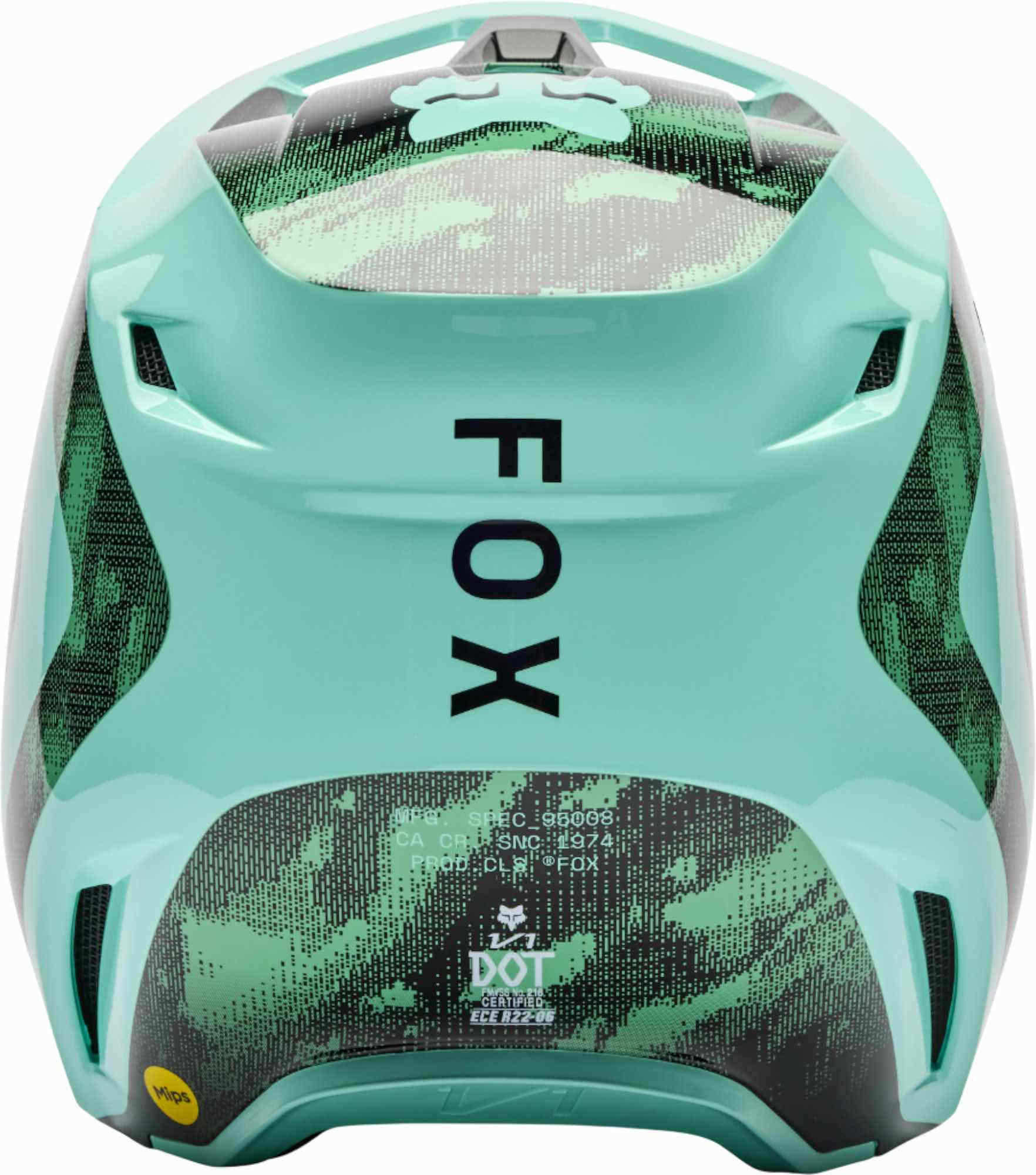 FOX V1 Kairos Casco da motocross nero/turchese M (57/58) Figura 5