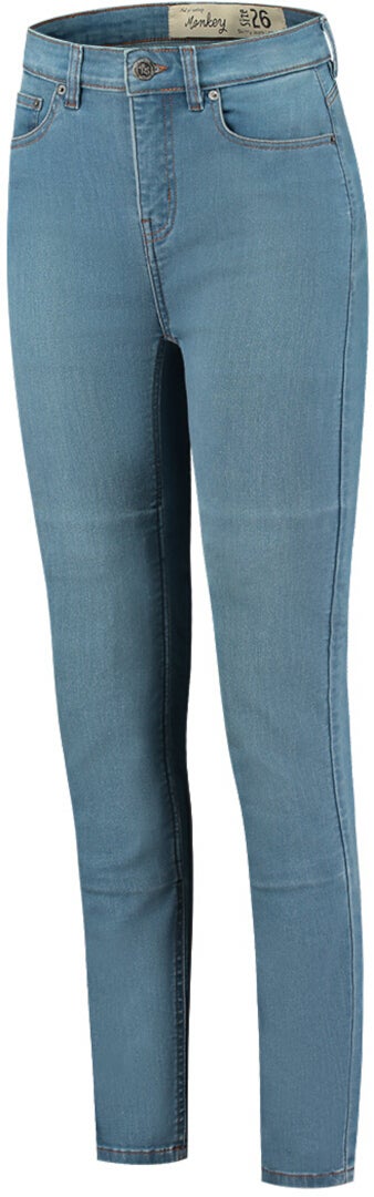 Rusty Stitches Emma Damen Motorradjeans blau 34 Abbildung 1