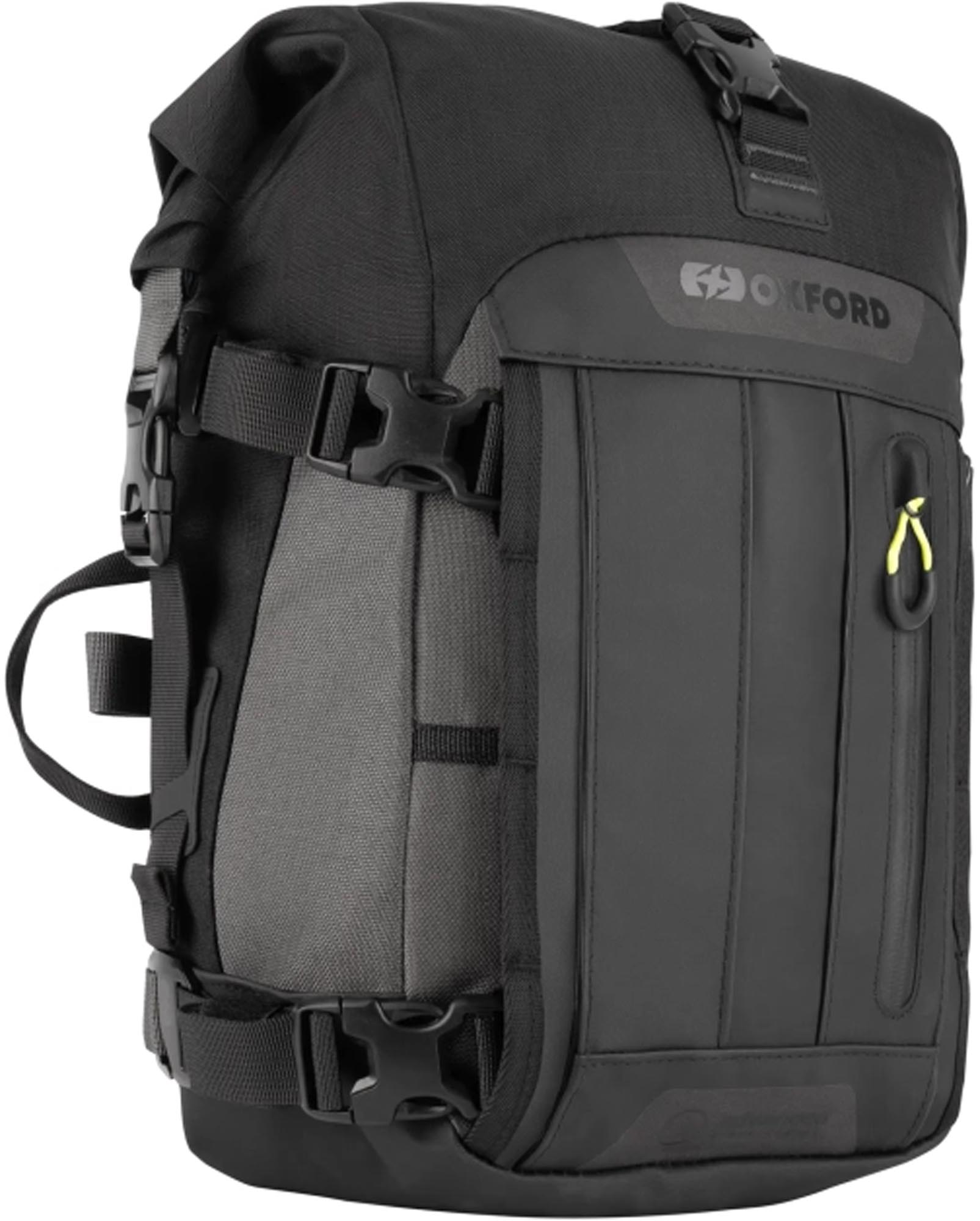 Oxford Atlas T-10 Saddle - Rear Bag black/grey Figure 1