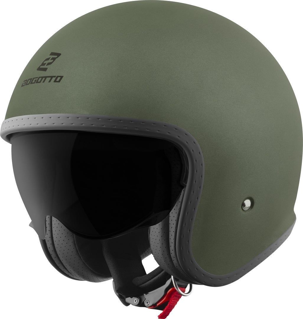 Bogotto H589 Solid Jethjälm Olivmatta XL (61) Figur 2