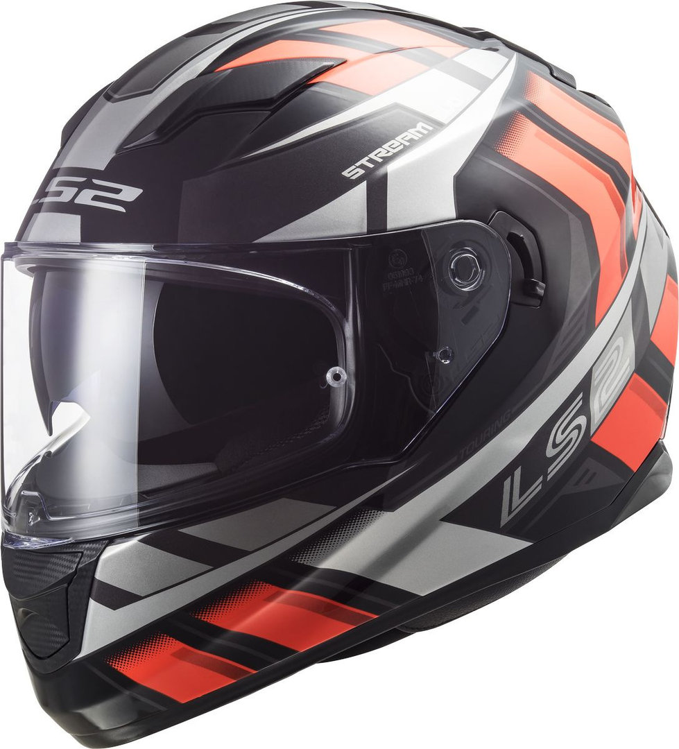 LS2 FF320 Stream Evo Loop Capacete preto/laranja L (59/60) Figura 1