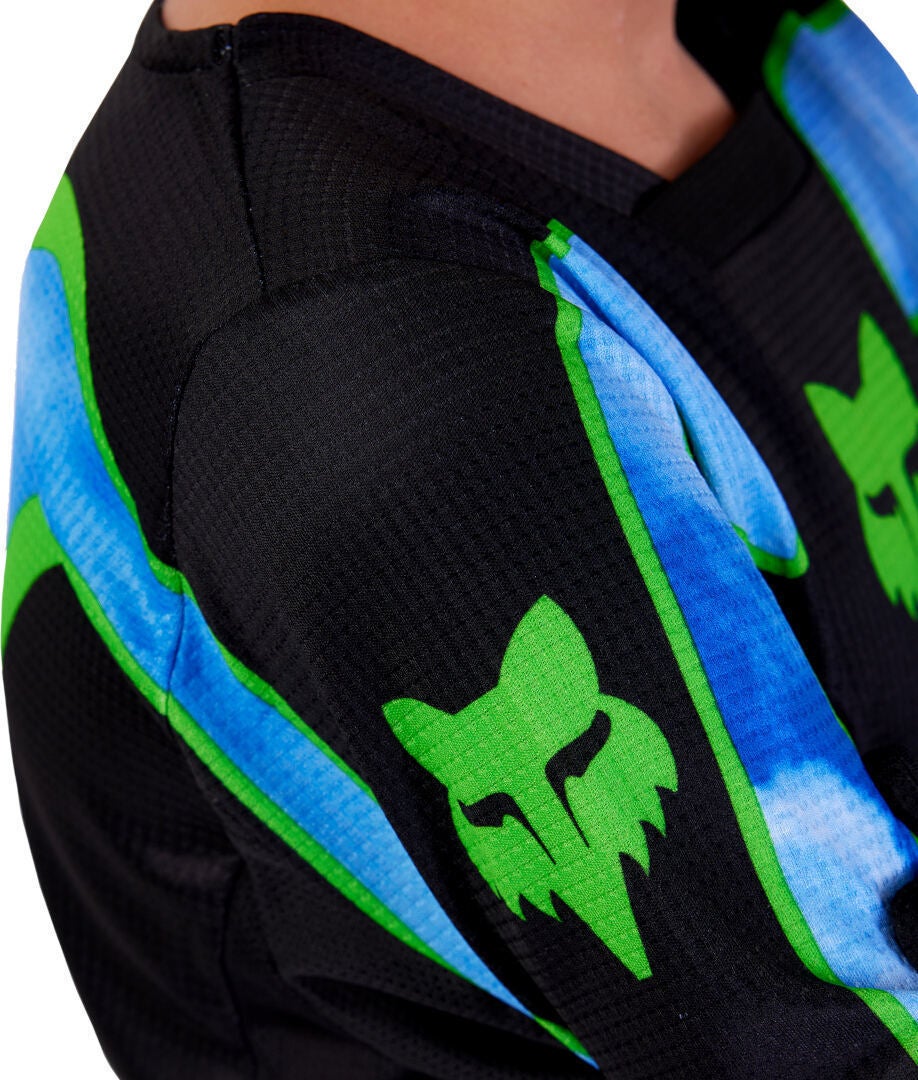 FOX 180 Atlas Ungdom Motocross Jersey sort/blå YL Figur 5