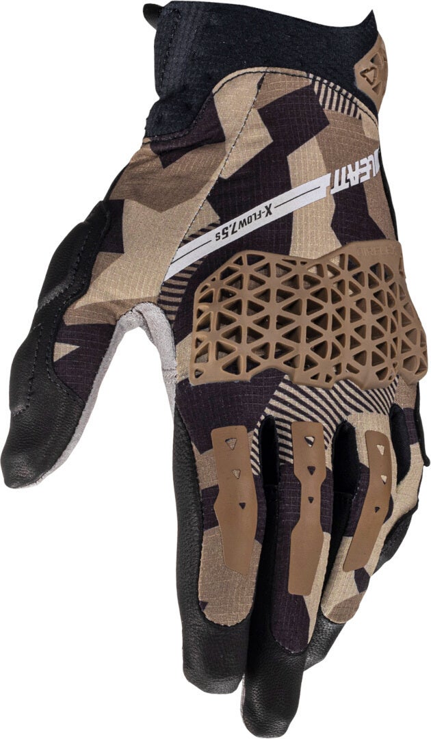 Leatt ADV X-Flow 7.5 Camo Short Motorrad Handschuhe hellbraun/schwarz 2XL Abbildung 4