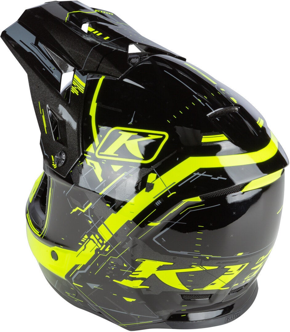 Klim F3 Recoil Casco Motocross nero/giallo XL (60/61) Figura 3