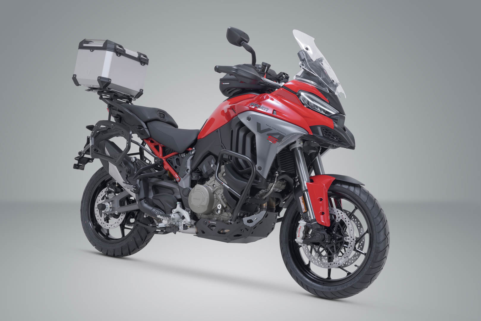 SW-Motech TRAX ADV sistem topcase - Argintiu. Modelele Ducati Multistrada V4 (20-). Figura 2