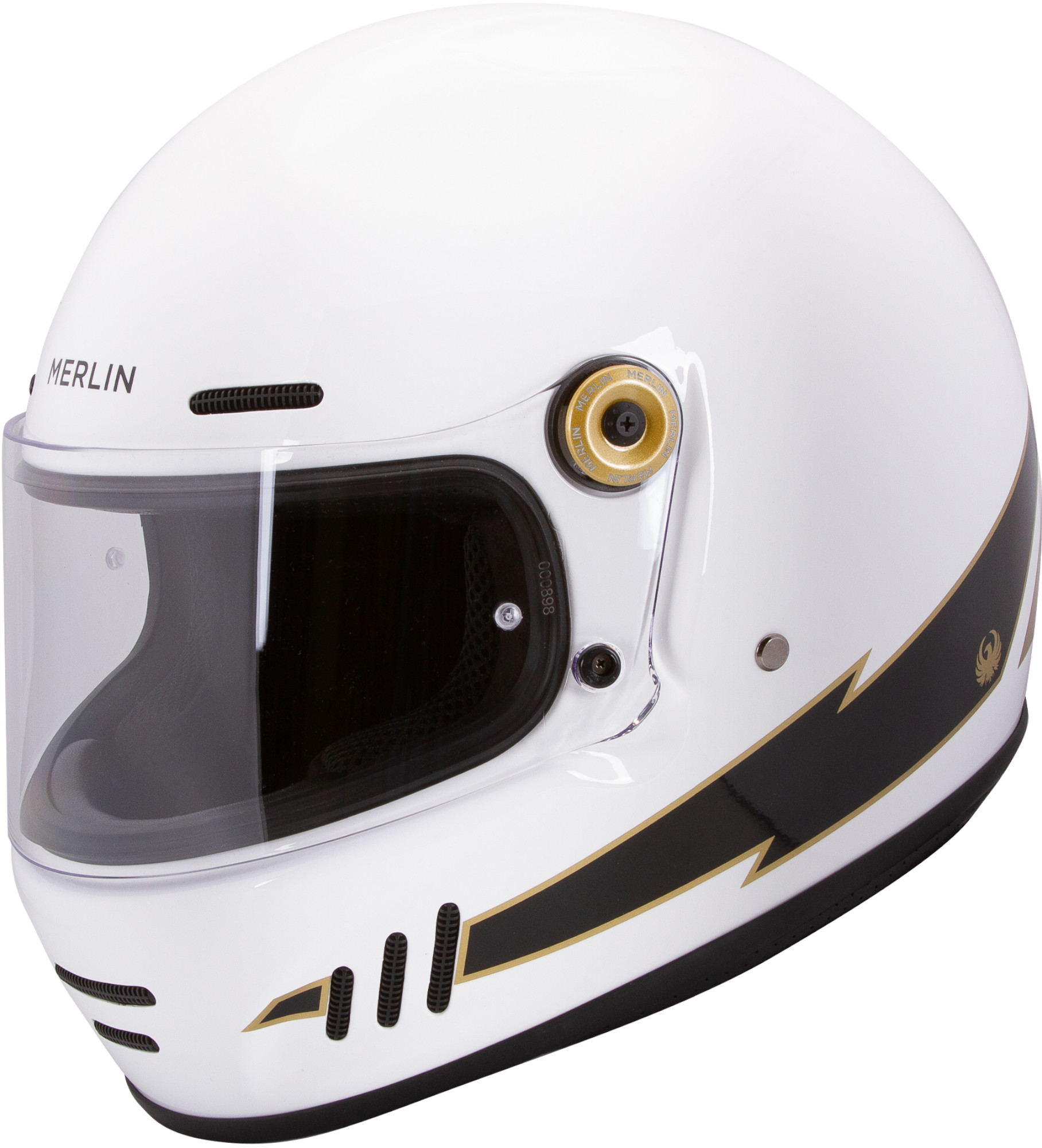 Merlin Revival Vintage Flash Helmet white M (57/58) Figure 1