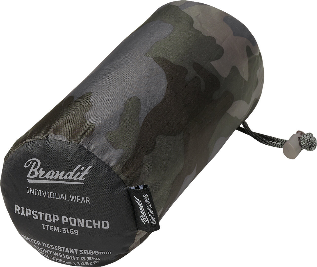 Brandit Ripstop Poncho Mörk kamouflage Figur 2