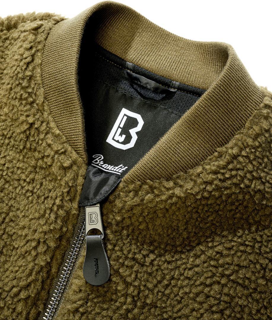 Brandit MA1 Sherpa Teddy Fleecová bunda olive 5XL Obrázek 2