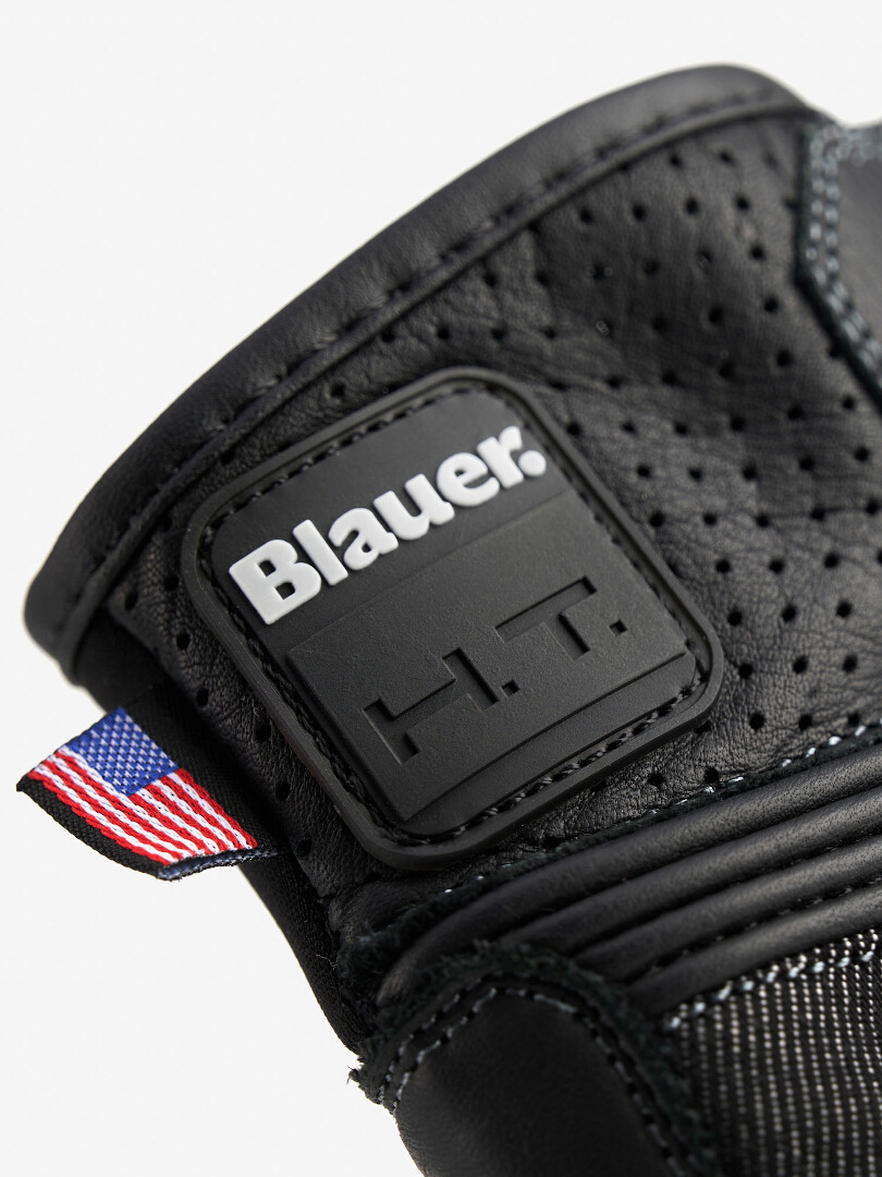 Blauer Digit Motorradhandschuhe S Abbildung 4