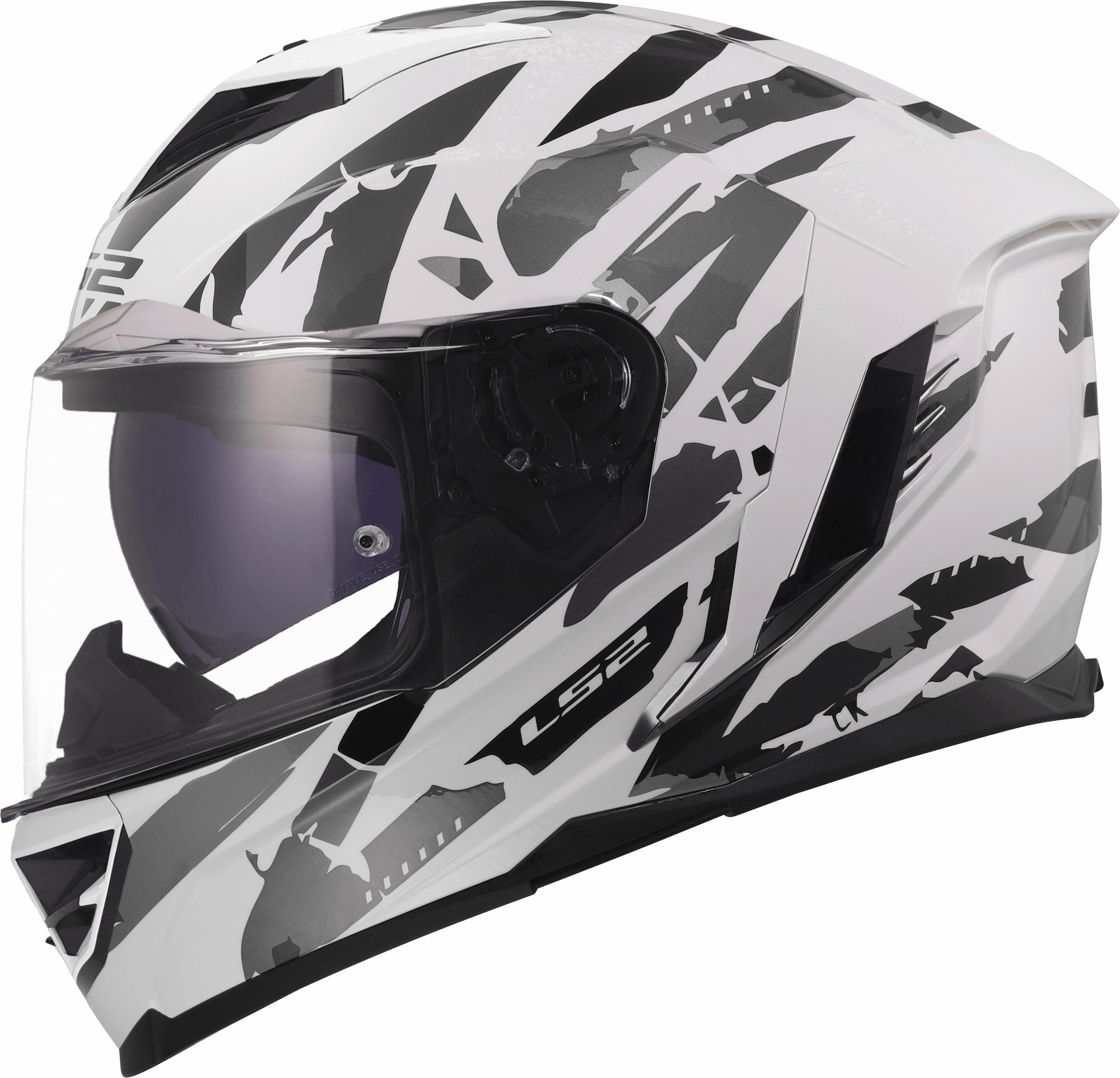 LS2 FF818 Storm III Kaos Helmet white/grey L (59/60) Figure 2