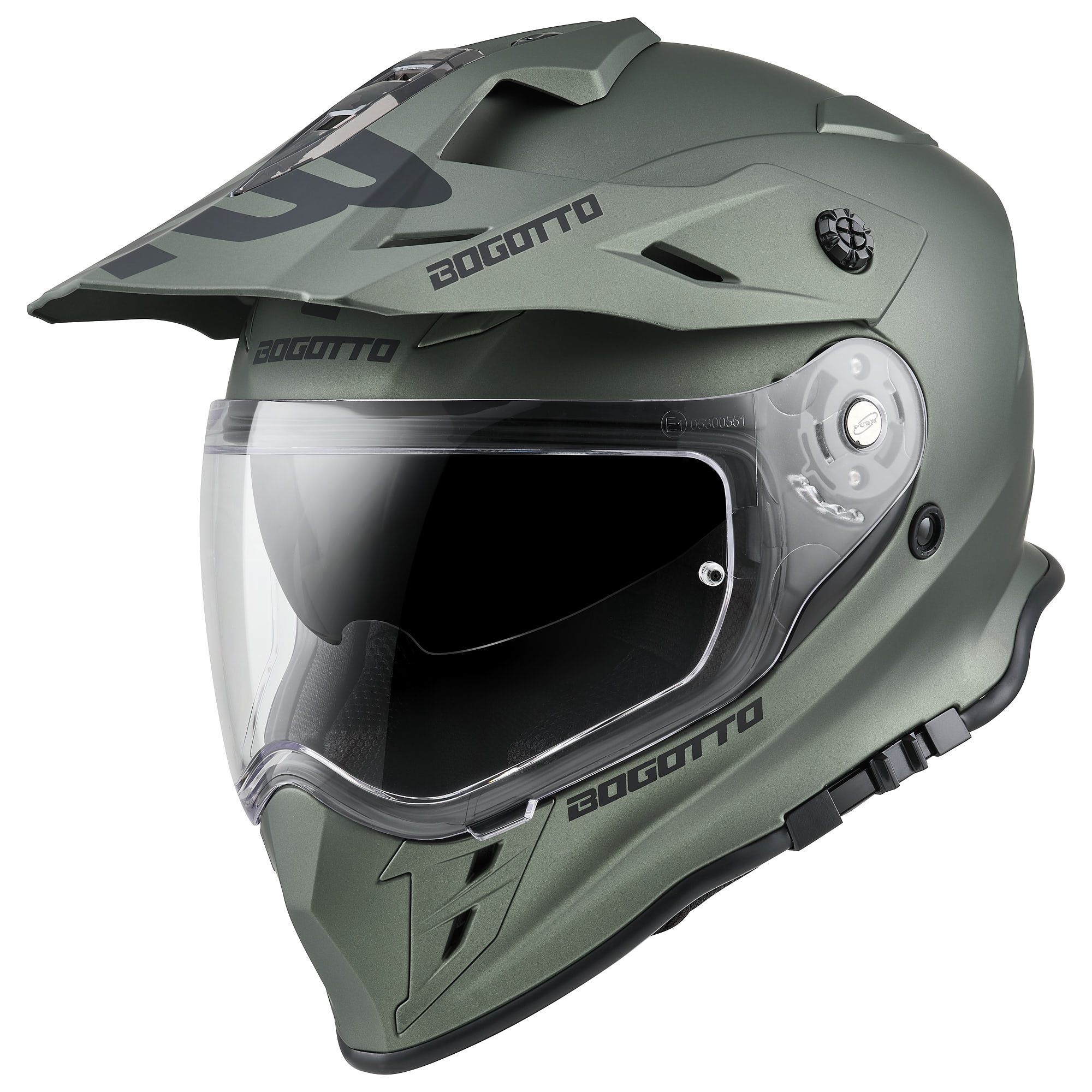 Bogotto H331 Enduro Helmet green matt M (57/58) Figure 2
