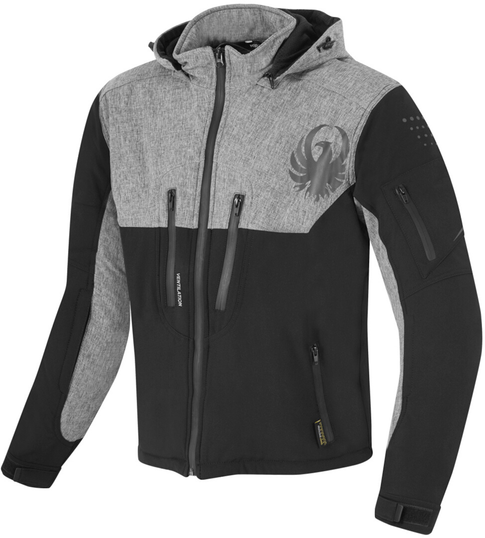 Merlin Dune Giacca Softshell nero/grigio L Figura 1