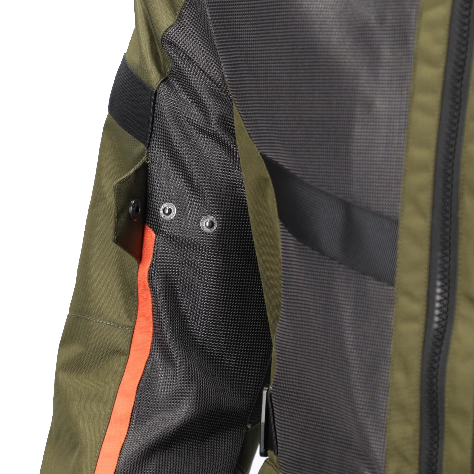 Acerbis Ramsey Vented Long Textilní bunda pro motocykl zelená/oranžová XXL Obrázek 9