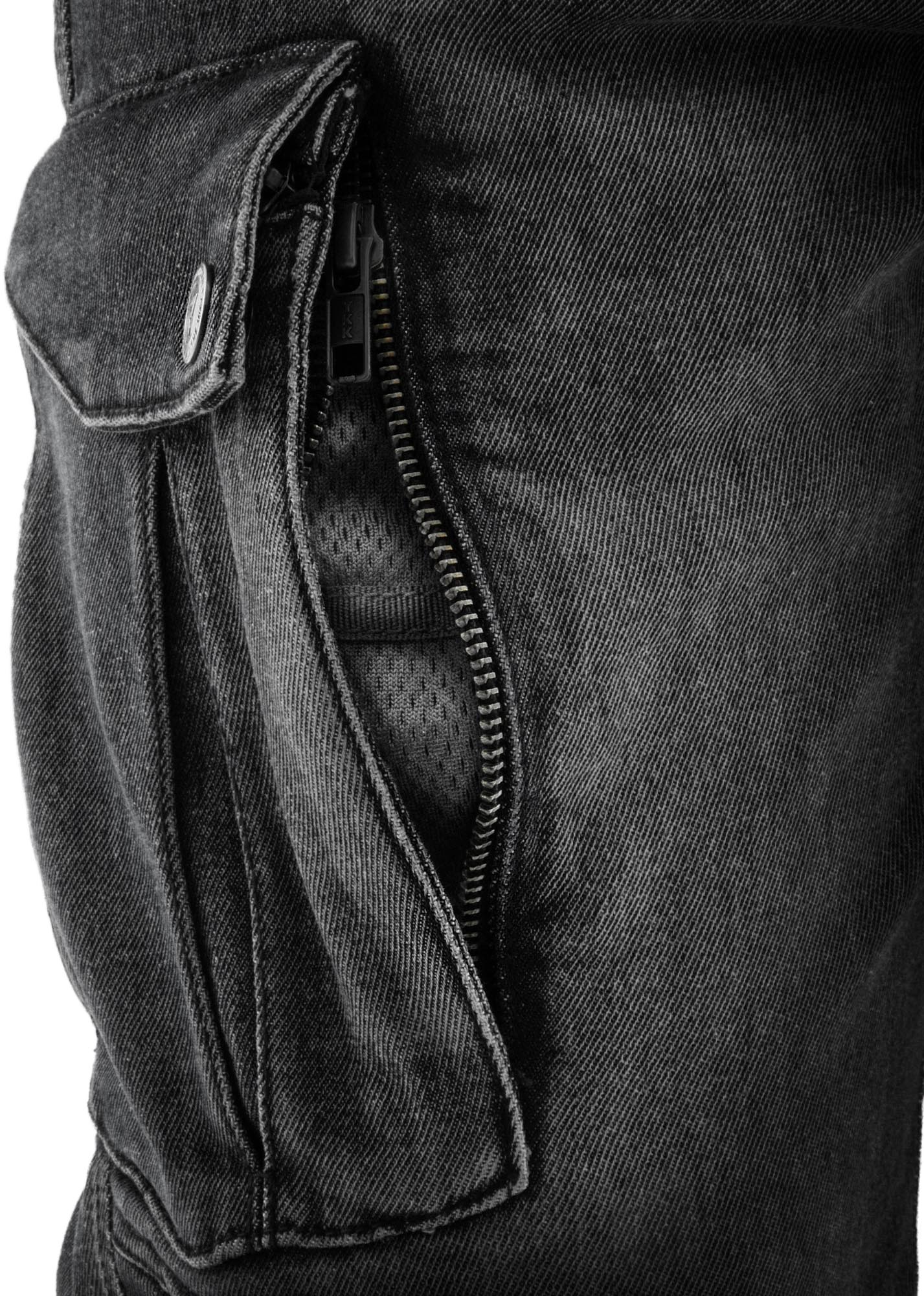 Rebelhorn Vandal Mono Motorcycle Jeans black washed out 36/32 Figure 5