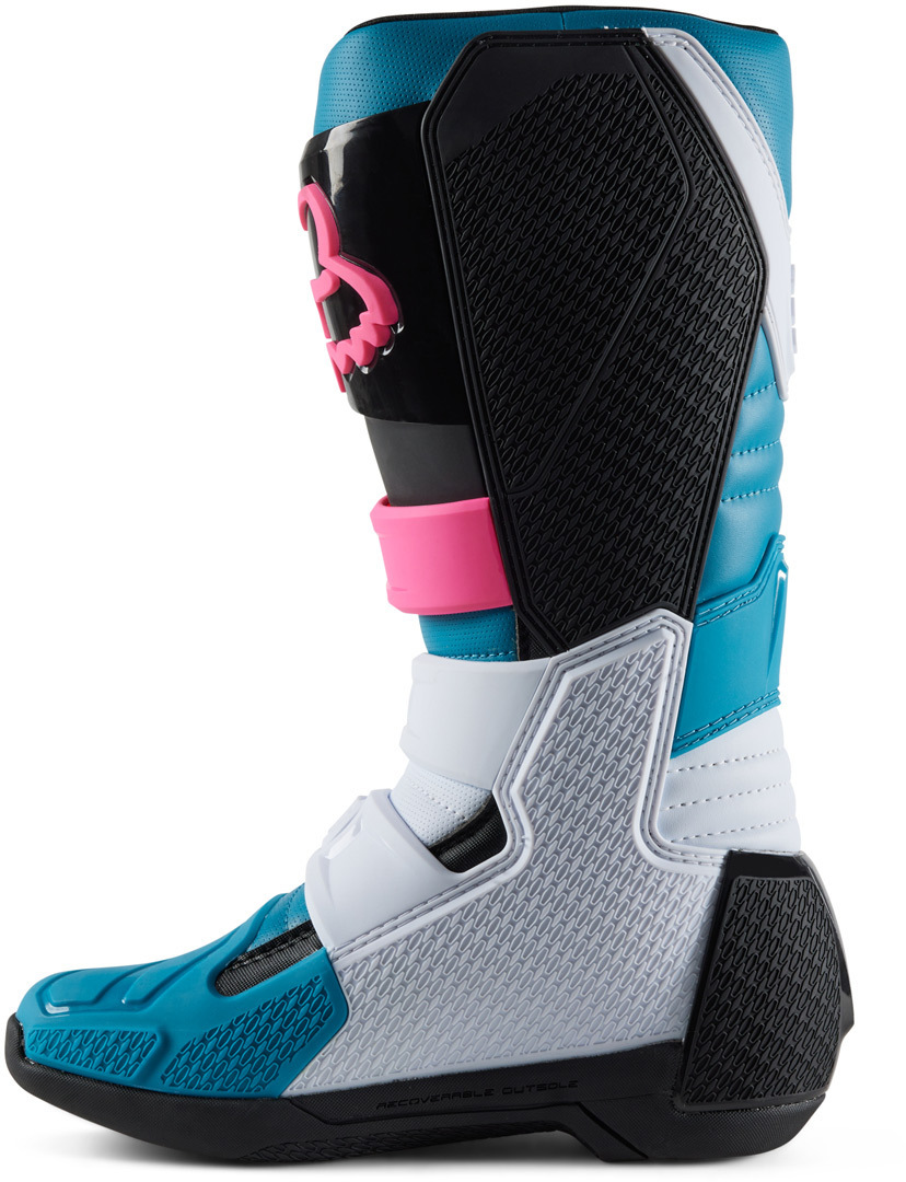 FOX Comp Bottes de motocross bleu/rose 11 Figure 5