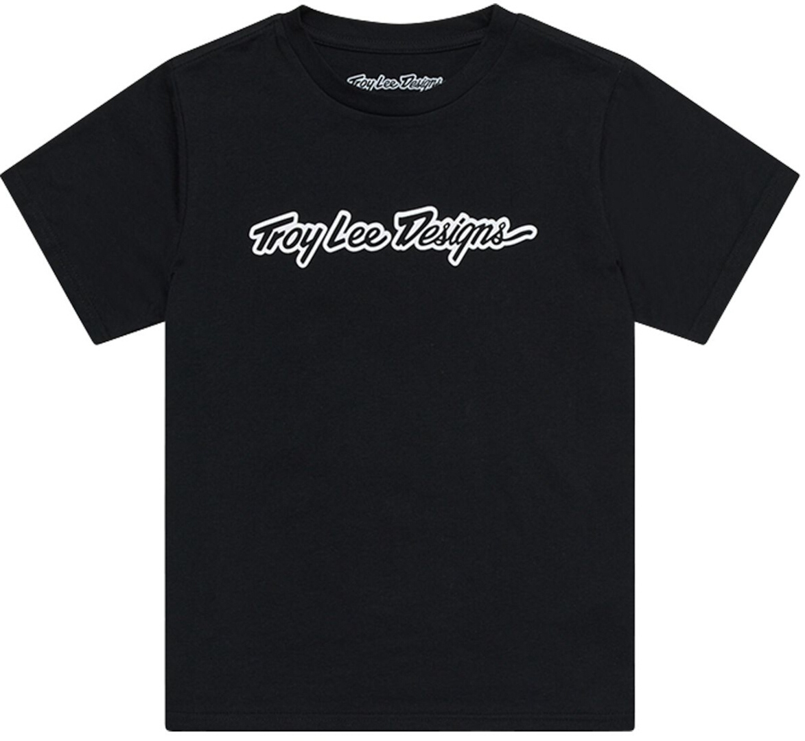 Troy Lee Designs Signature Kids Tricou negru DA Figura 1