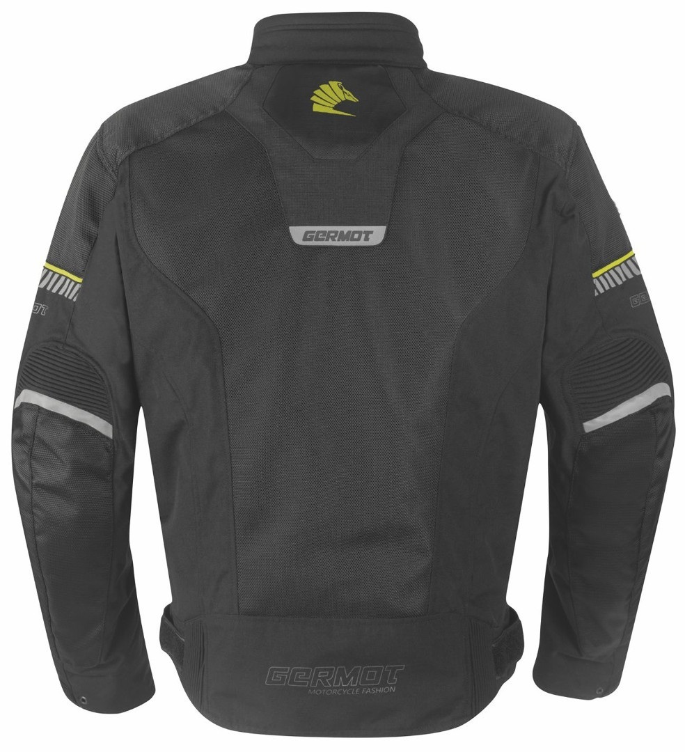 Germot X-Air Evo Pro Motorcycle Textile Jacket black/yellow 3XL Figure 2