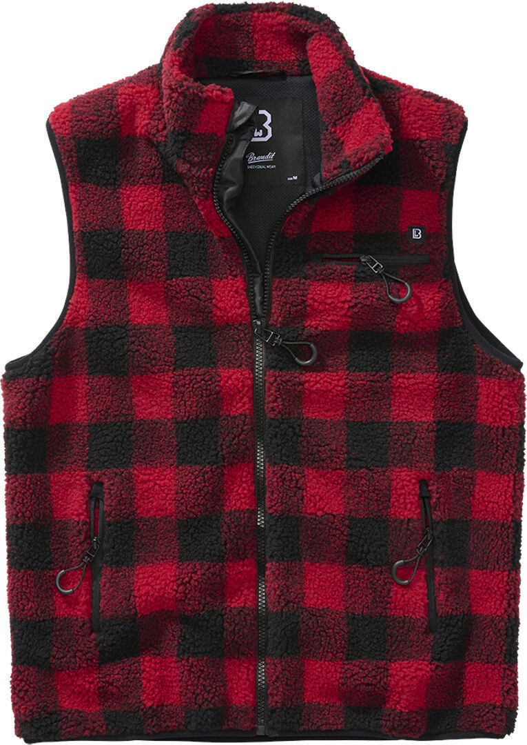 Brandit Teddyfleece Vest rød/sort 4XL Figur 1