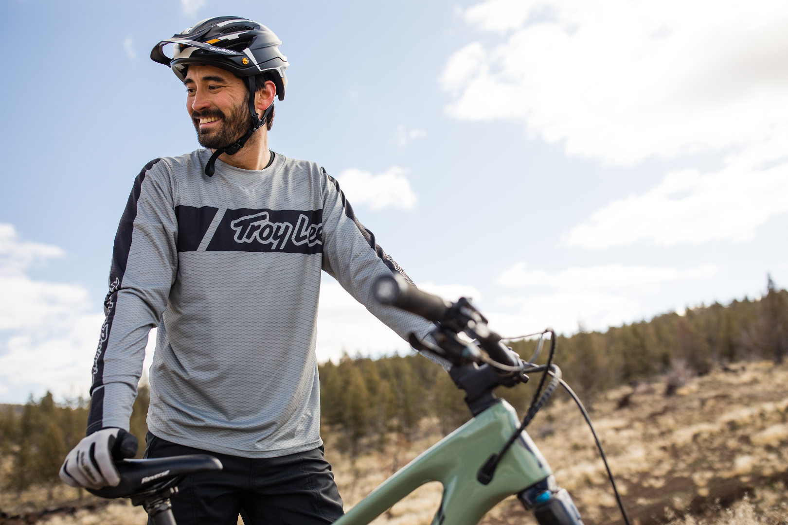 Troy Lee Designs Skyline Air Vox Cykel Jersey grå S Figur 3