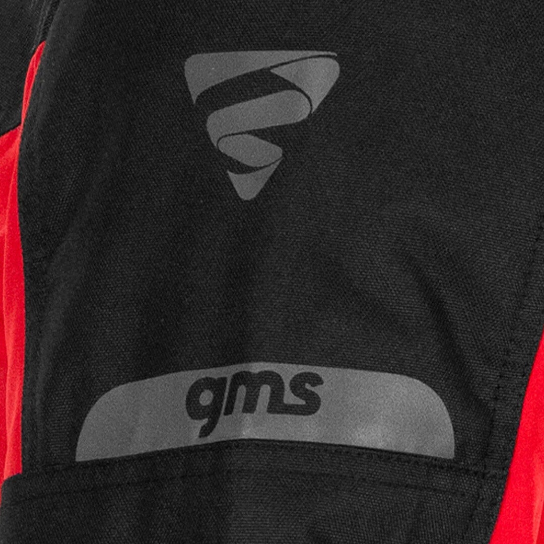 GMS Vega Damen Motorrad Textiljacke schwarz/rot 3XL Abbildung 5
